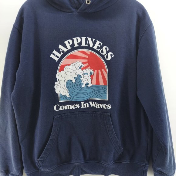 EMBRACE BY DEDICATED BLUE GRAOHIC HOODIE SWEATSHIRT LARGE - Picture 2 of 7